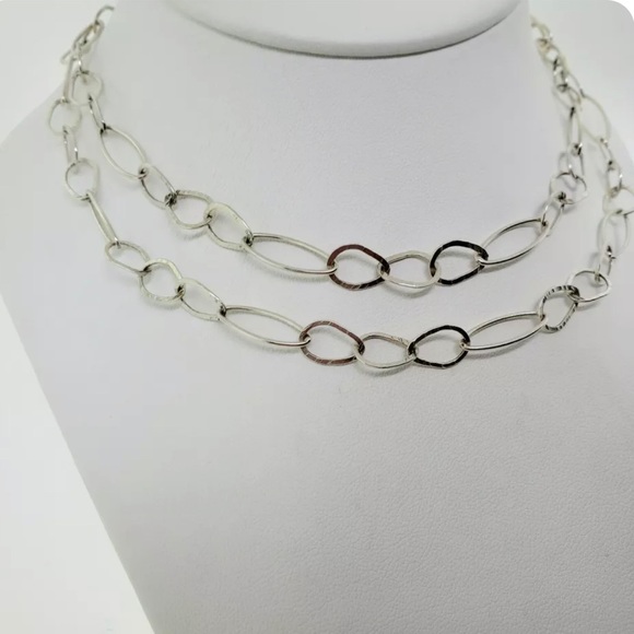 ❤️SOLD❤️ Silpada N2109 ‘IN THE LOOP’ Sterling Silver 31” long Necklace - Picture 3 of 16
